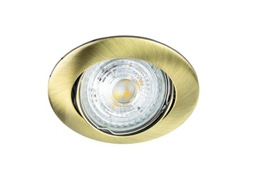 РЕГУЛИРУЕМЫЙ ГАЛОГЕННЫЙ ПОТОЛОЧНЫЙ СВЕТИЛЬНИК, ЛАТУННЫЙ КРУГ