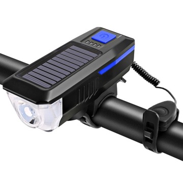 Solar / USB Charging Światło rowerowe Rowerowy
