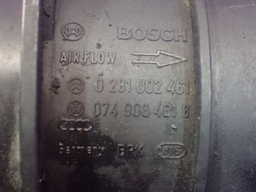 AUDI A4 B6 1.9 TDI 130KM VÁHA VZDUCHU 074906461B 5 PIN