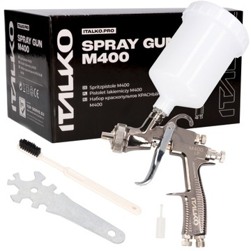 PISTOLET LAKIERNICZY ITALKO M400 RP DYSZA 1.7mm ZBIORNIK 600ml