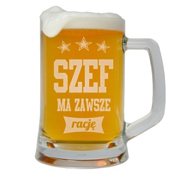 KUFEL DO PIWA Z GRAWEREM DLA SZEFA PREZENT
