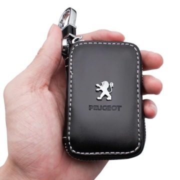 КРАСИВЫЙ PEUGEOT CHROME Кожаный брелок для ключей