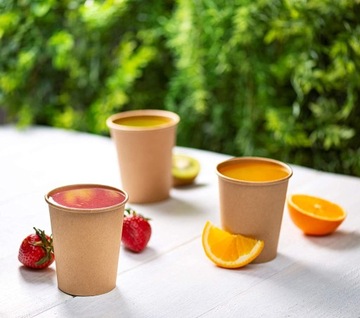 КРУЖКИ ИЗ КРАФТ-БУМАГИ ДЛЯ КОФЕ И ЧАЯ 180МЛ 100