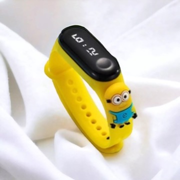 DETSKÉ HODINKY SMARTBAND ČELENKA MINIONKI LED