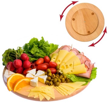 Deska OBROTOWA 35 cm do pizzy serów PATERA +GRATIS
