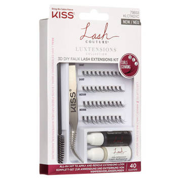 KISS LUXTENSIONS 3D DIY FAUX sztuczne rzęsy zestaw