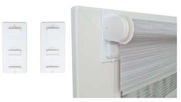 Gotowe mini rolety Dzień Noc z prowadnicami rolety wewnętrzne 43x150