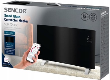 Grzejnik elektryczny z aplikacją Sencor SCF 4741BK