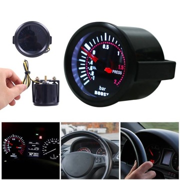 ИНДИКАТОР ЧАСОВ BOOST TURBO BOOST PRESSURE 52MM С ПОДСВЕТКОЙ СВЕТОДИОД 2BAR