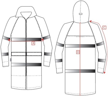 МУЖСКОЙ ДЛИННЫЙ ВОДОНЕПРОНИЦАЕМЫЙ ПЛАЩ С КАПЮШОНОМ