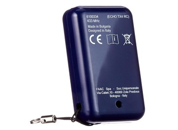 Пульт дистанционного управления Echo Genius TX4 RC, 433 МГц, 4-канальный аккумулятор