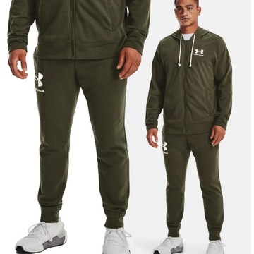 SPODNIE DRESOWE MĘSKIE UNDER ARMOUR DRESY JOGGERY BAWEŁNA SPORTOWE 1361642