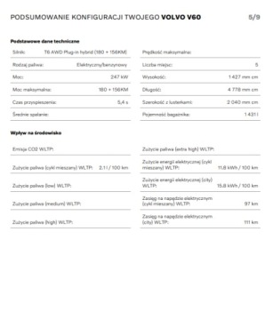 Volvo V60 II  2026 VOLVO V60 T6 PLUG-IN AWD PLUS DARK, zdjęcie 13