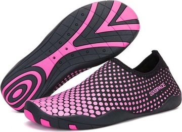 BUTY DO WODY MĘSKIE DAMSKIE CZARNO RÓŻOWE r 35