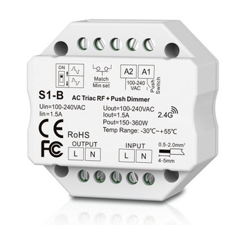 Ściemniacz Sterownik TRIAC S1-B 200W 100-240VAC