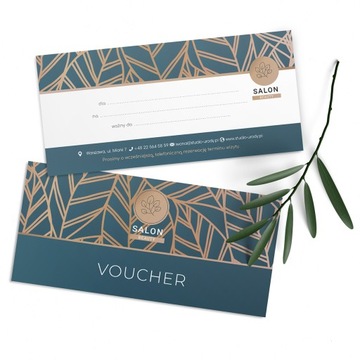 Bony podarunkowe Vouchery gift cards x200 +PROJEKT