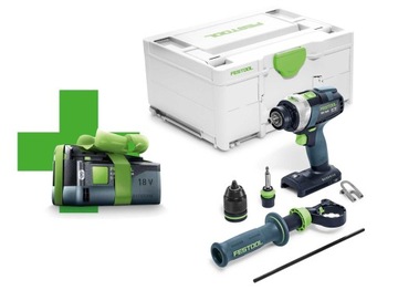 Festool Wiertarko-wkrętarka udarowa TPC 18/4 Basic + Aku 5,0 Gratis 577053
