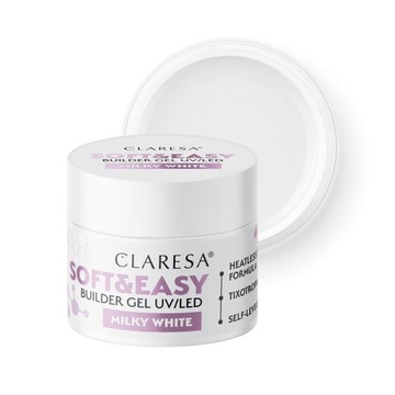 CLARESA ŻEL BUDUJĄCY MILKY WHITE 12G