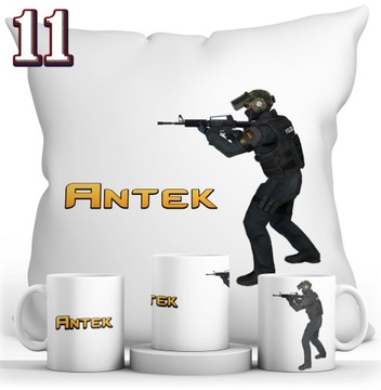 НАБОР CS GO КРУЖКА + ПОДУШКА + ИМЯ