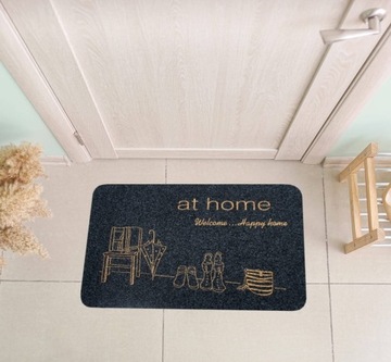 КОВРИК ДЛЯ ОБУВИ ВХОДНОЙ ДОМАШНИЙ, УЛИЧНЫЙ, МОДНЫЙ, 40х60