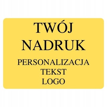 Etykieta Twój Nadruk Żółta 70x50mm 20 szt.