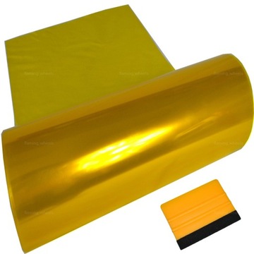 ЖЕЛТАЯ фольга для затемнения лампы 1 м x 30 см