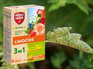 LIMOCIDE 3W1 ZWALCZA SZKODNIKI PRZĘDZIORKI CHOROBY GRZYBOWE NATURALNY 50ML