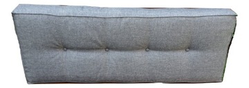 Poduszka na PALETĘ 120x40x20/10 SILVER 23 SZARY