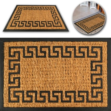 WYCIERACZKA WEJŚCIOWA DO BUTÓW POD DRZWI KOKOS MATA ZEWNĘTRZNA GUMOWA 45x75