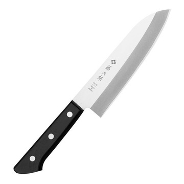 Japoński Nóż Tojiro Basic Santoku 16,5 cm F-316 Nowa wersja drewno pakkawod