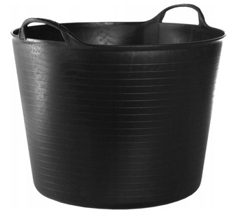 POJEMNIK ELASTYCZNY KOSZ MOCNY WIADRO CZARNY 42L