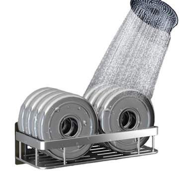 PÓŁKA ŁAZIENKOWA WISZĄCA POD PRYSZNIC szary 1szt