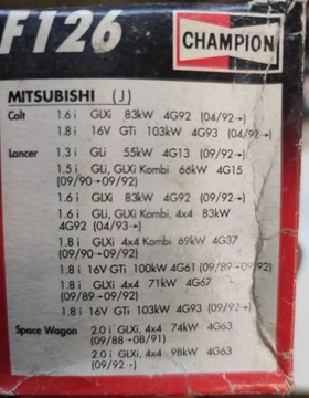 CHAMPION F126/606 FILTR OLEJE