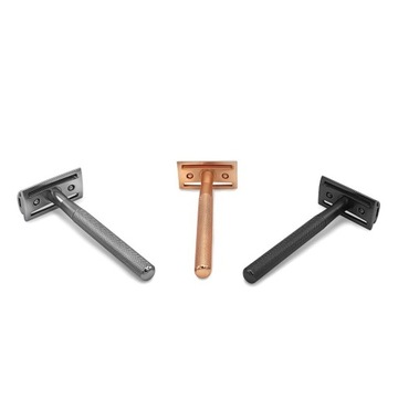 Бритва Bambaw Metal, черная, подставка