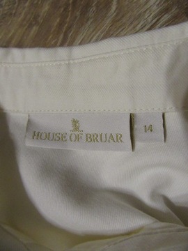 HOUSE OF BRUAR bluzka koszula ekri klasyk L