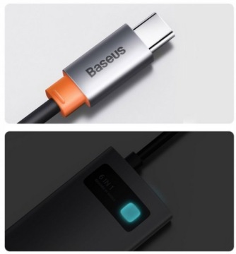 Концентратор 6 в 1 USB-C — USB 3.0 RJ45 HDMI USB-C PD Baseus