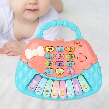 Портативное мини-электронное пианино с 8 клавишами