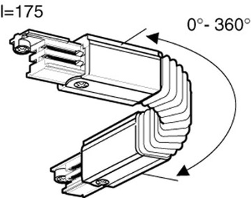 Global Track łącznik elastyczny flex XTS23-2