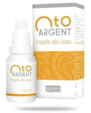Otoargent krople do uszu na infekcje ból 15 ml