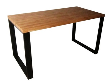 Biurko z litego drewna do biura i firmy, domu 140×70 loftowe