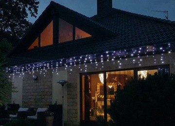 ТОЛСТЫЕ НАРУЖНЫЕ ОГНИ ICILS 500 LED 20M РОЖДЕСТВЕНСКИЕ ОГНИ ХОЛОДНЫЙ БЕЛЫЙ ТАЙМЕР ВСПЫШКИ