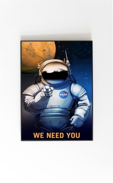 Plakat NASA WE NEED YOU 70x50cm
