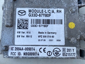 MAZDA CX 7 FACELIFT 2.2 DIESEL ŘÍZENÍ MODUL SVĚTLA