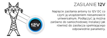 АВТОМОБИЛЬНАЯ ТВ АНТЕННА DVB-T 12В/24В ПАНЕЛЬ LTE