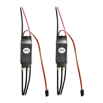 Gamchiano 2x 50A Pengawal Kelajuan Esc Brushless Sokongan untuk Kapal Rc