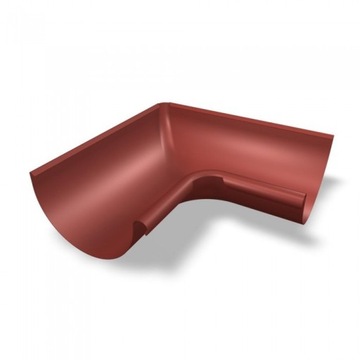 Narożnik rynny PREFA wewnętrzny 90° aluminium Ø 125 mm, kolor ciemnoczerwony RAL 3009