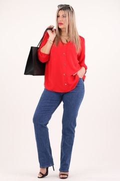 Женские джинсовые штаны Большие размеры с высокой эластичной прямой