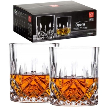KRYSZTAŁOWE SZKLANKI DO WHISKY RCR OPERA 6SZT.