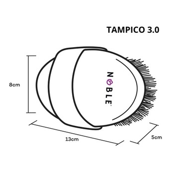 Антицеллюлитная щетка для сухого массажа от растяжек Agawa Tampico NOBLE