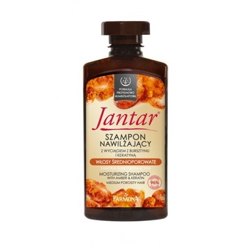 JANTAR SZAMPON BURSZTYN. wł. ŚREDNIOPOROWATE 330ml